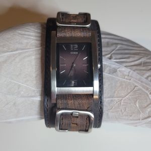 NWOT Guess Leather Bracelet watch